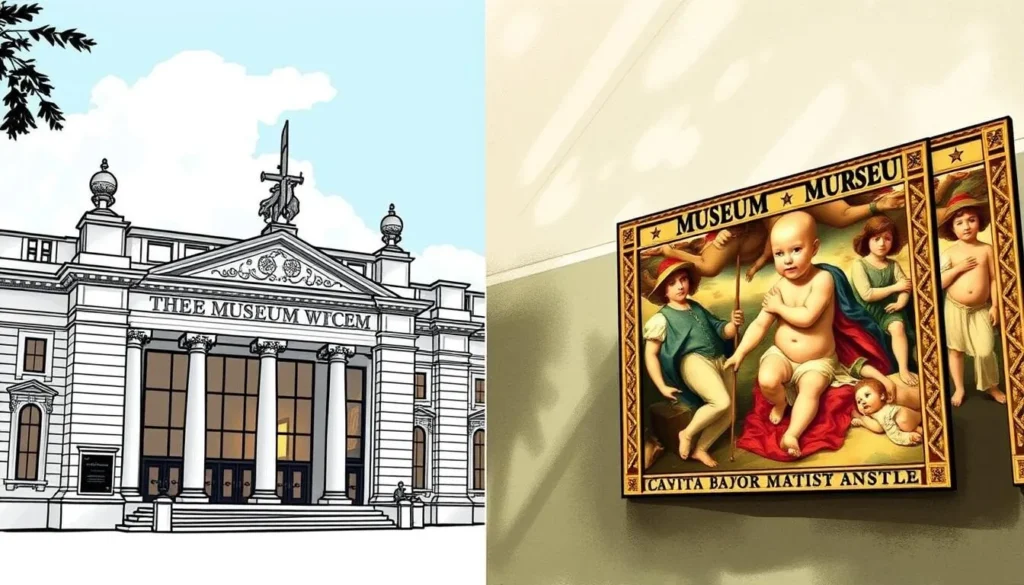 Image of a museum facade or a notable artwork