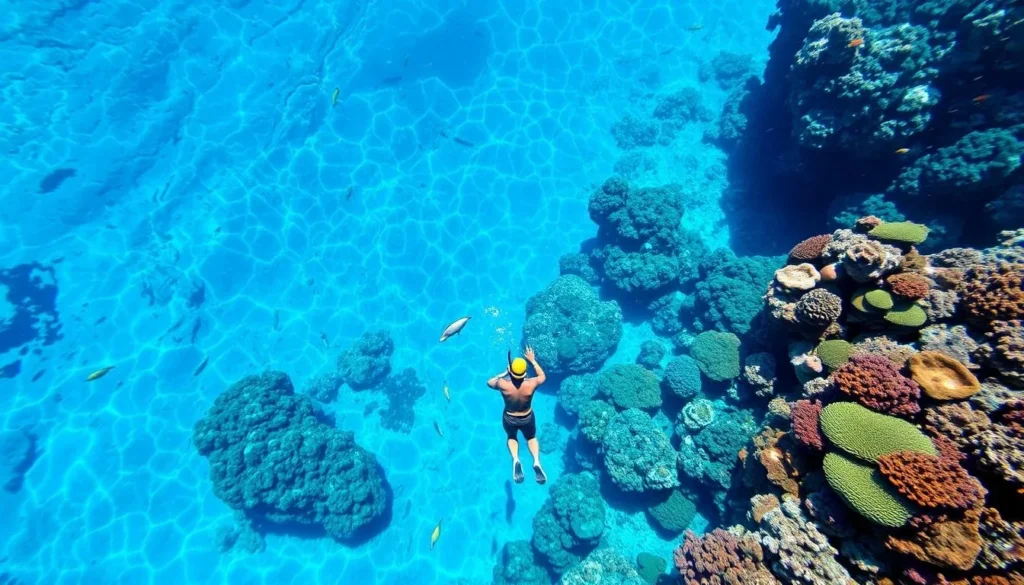 Image of a person snorkeling in Parga Image of a person snorkeling in Parga