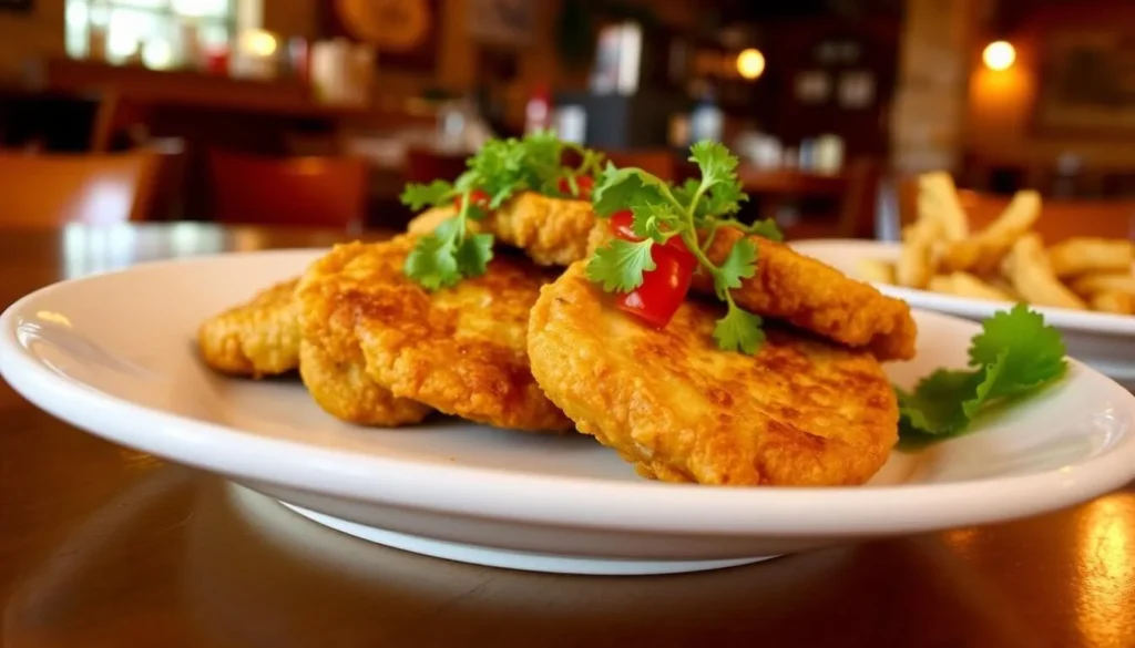 Image of a plate of fried green tomatoes at a Kissimmee restaurant