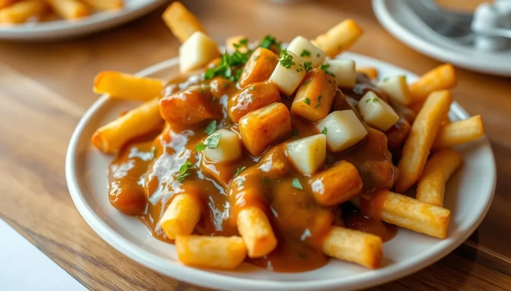 Image of a plate of poutine