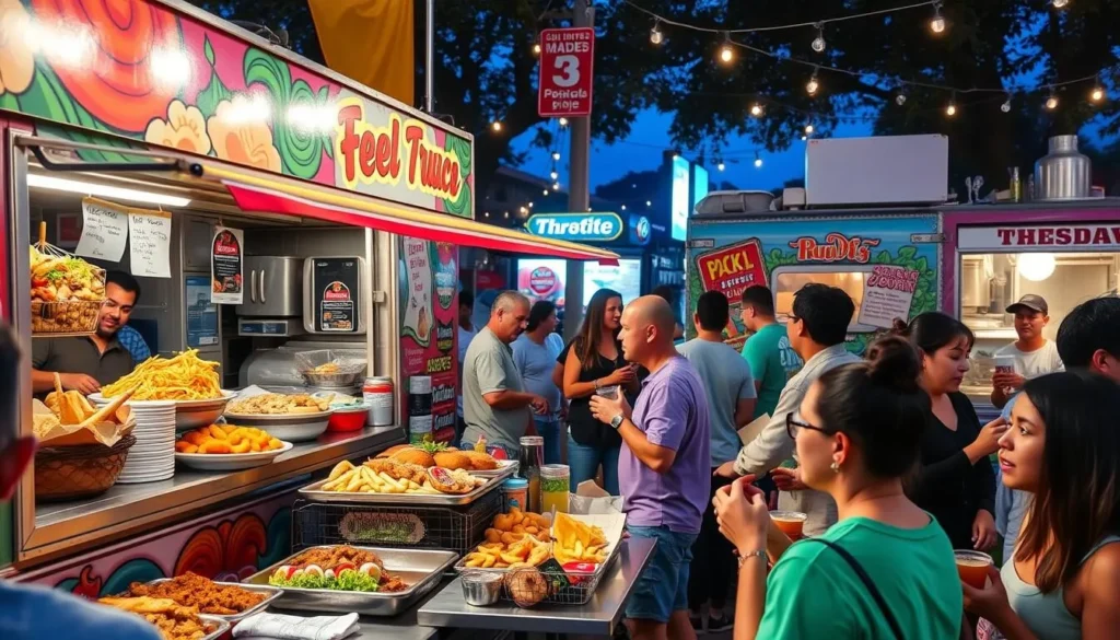 Image of a popular Austin food truck