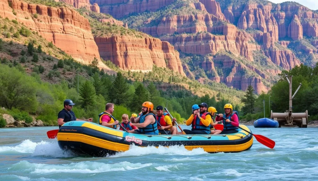 Image of a rafting trip on the Green River through Dinosaur National Monument