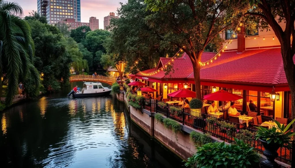 Image of a restaurant along the River Walk