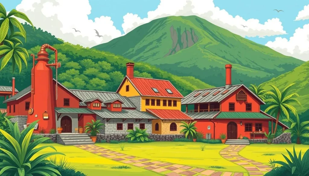 Image of a rum distillery or chocolate factory in Grenada Image of a rum distillery or chocolate factory in Grenada