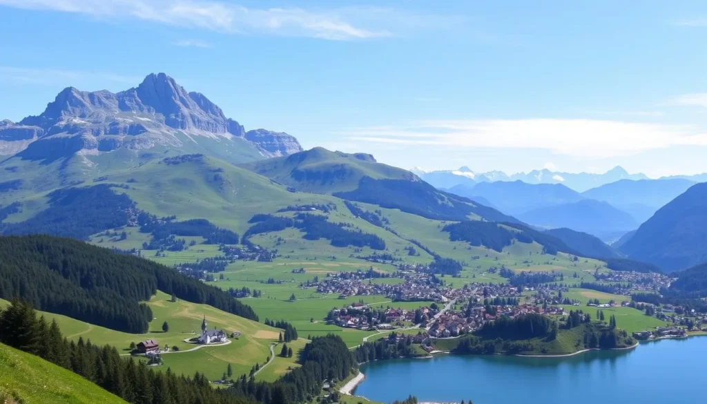 Image of a scenic Austrian landscape Image of a scenic Austrian landscape