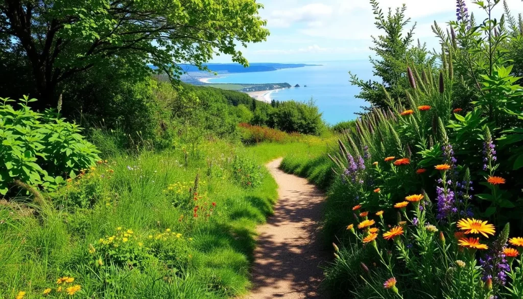 Image of a scenic walking trail on the Isle of Wight