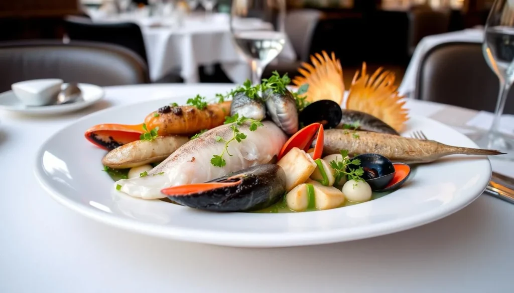 Image of a seafood dish at Le Grand Café