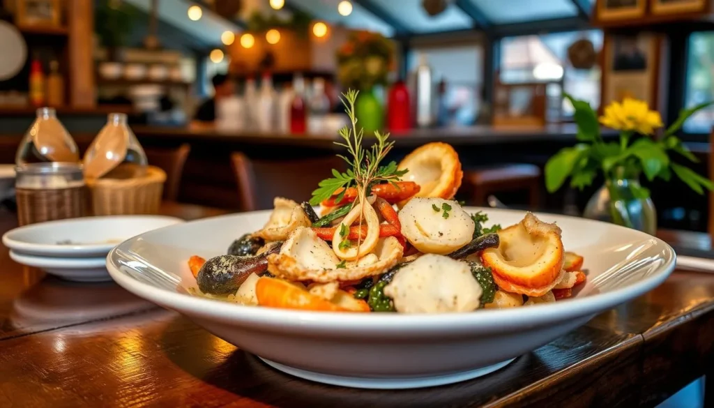 Image of a seafood dish at a clam bar on the East End