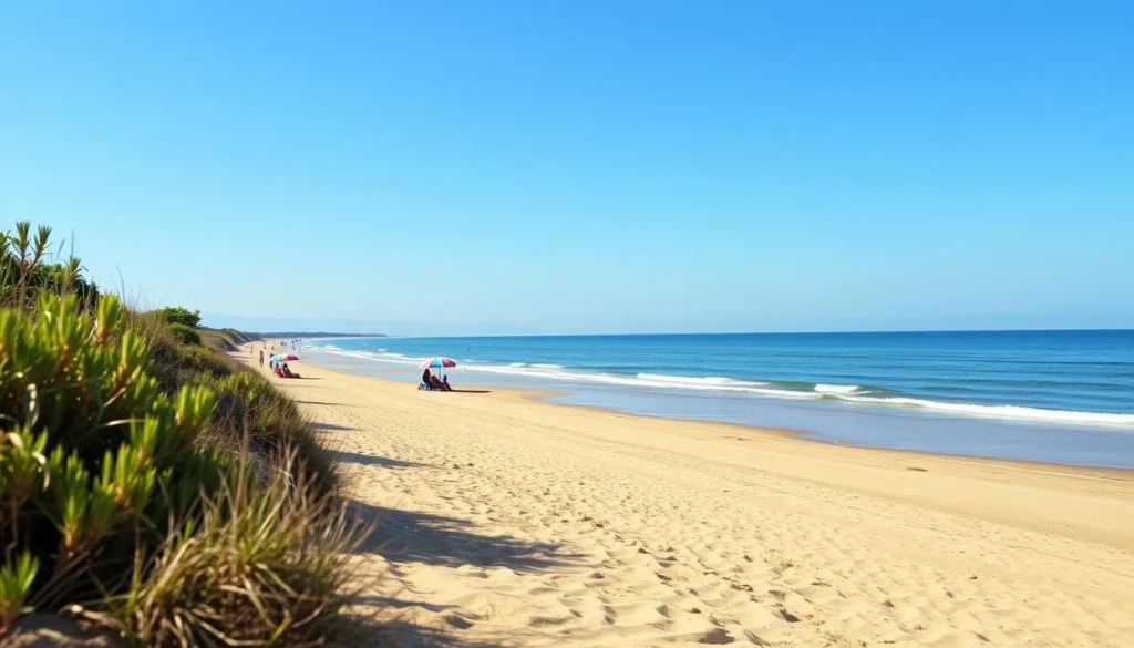 Image of a serene Lithuanian beach during summer