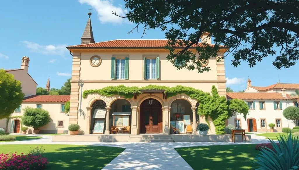Image of a serene art center in Aix-en-Provence
