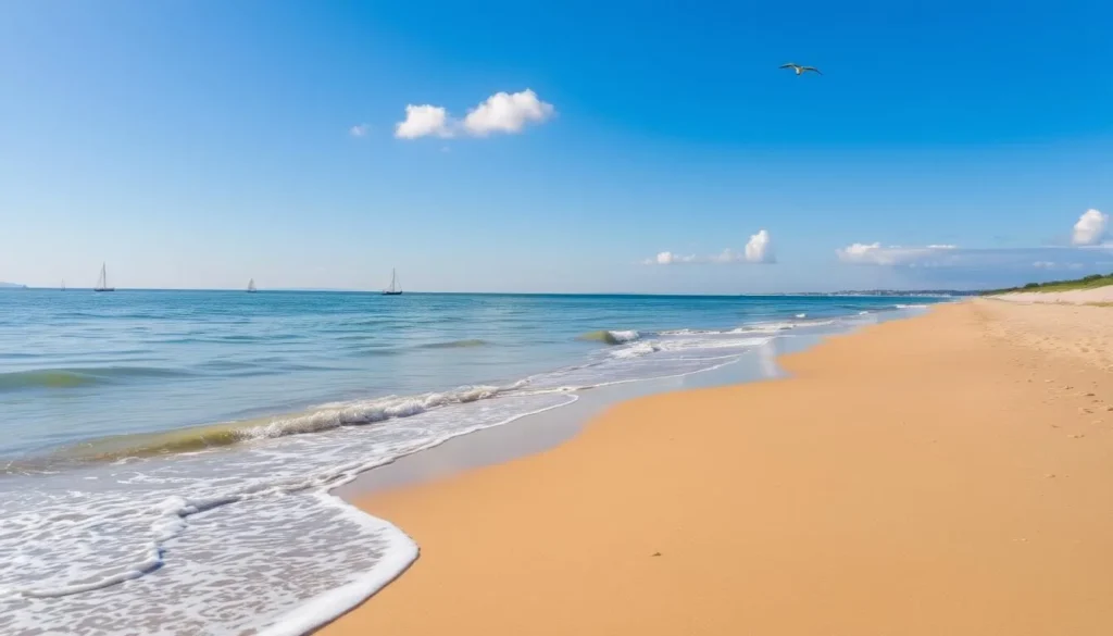 Image of a serene beach scene in Newburyport