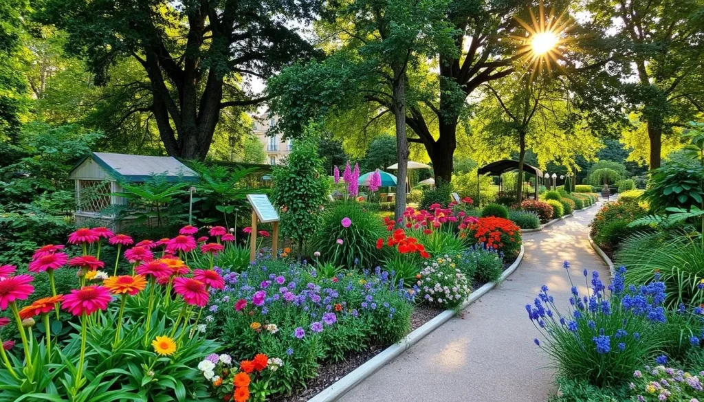 Image of a serene garden in Aix-en-Provence