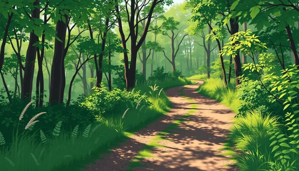 Image of a serene hiking trail in Healesville