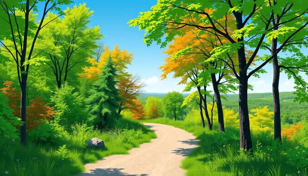 Image of a serene hiking trail in Yonkers