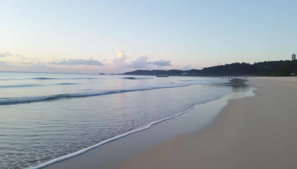 Image of a serene morning at Noosa Main Beach
