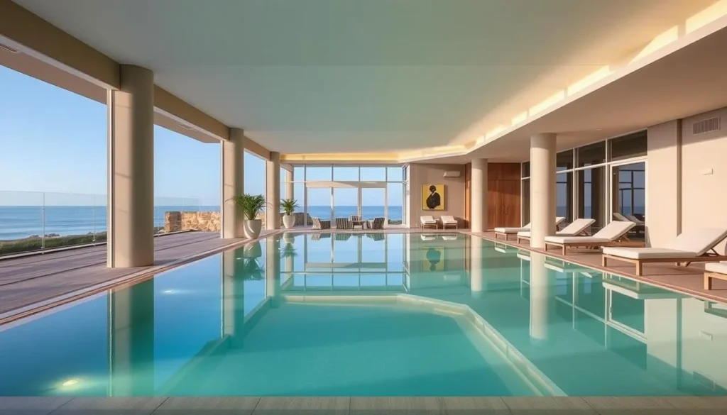 Image of a serene thalassotherapy center in Saint-Malo