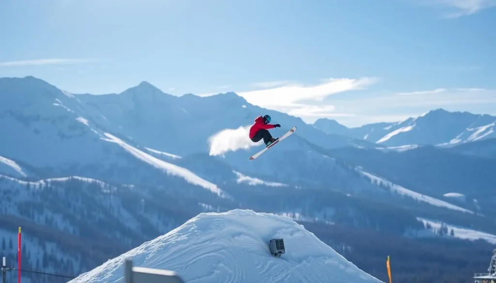 Image of a skier in action at Sunshine Village