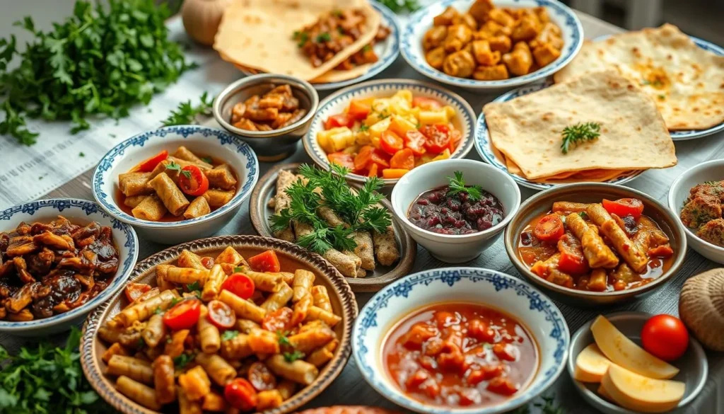 Image of a traditional Armenian meal