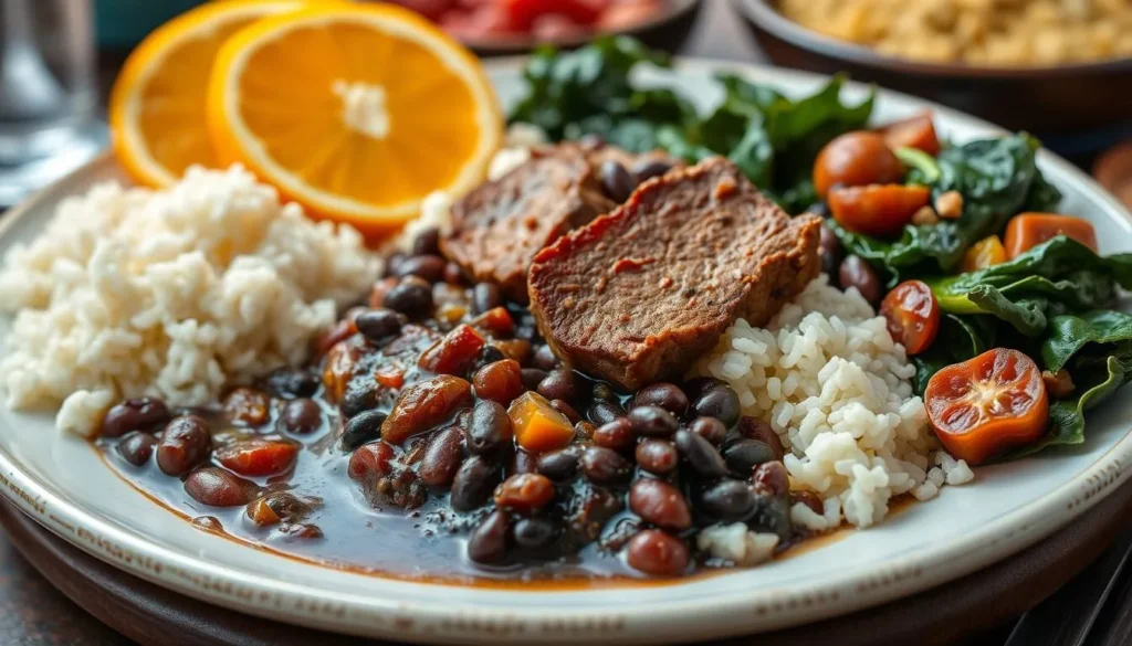 Image of a traditional Brazilian dish like feijoada