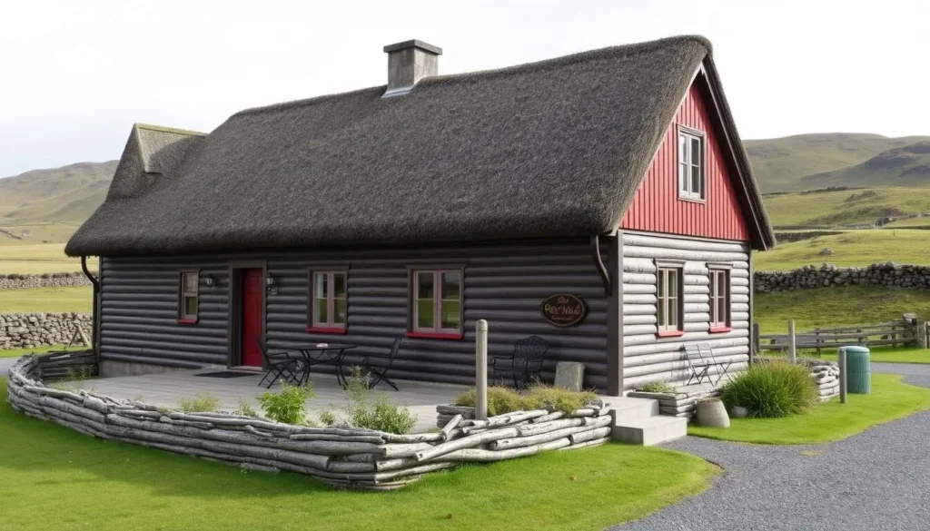 Image of a traditional Faroese house converted into a guesthouse