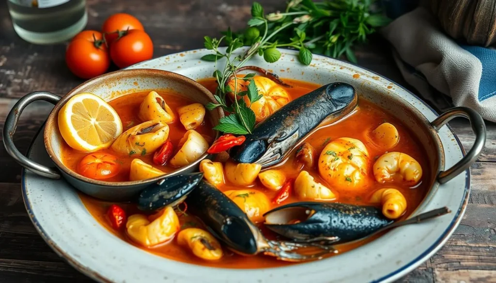 Image of a traditional Marseille bouillabaisse dish Image of a traditional Marseille bouillabaisse dish