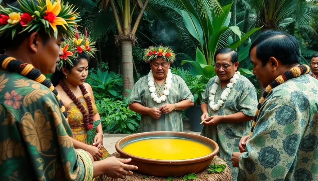 Image of a traditional Samoan 'Ava ceremony