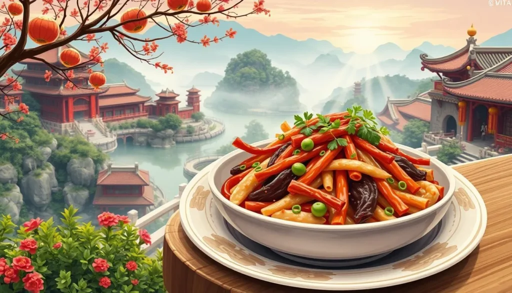 Image of a traditional Sichuan dish in Leshan