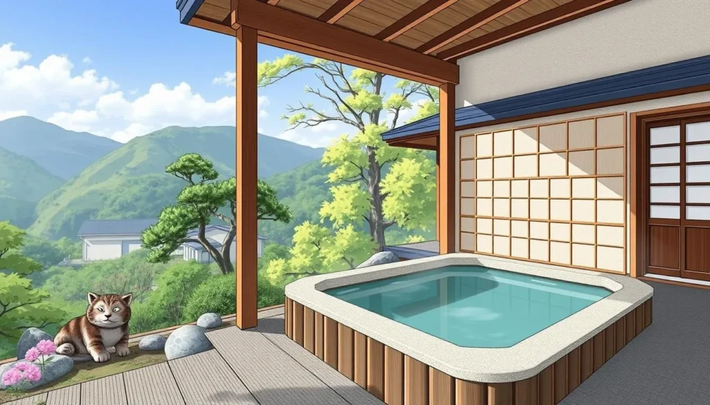 Image of a traditional ryokan in Yamaguchi with a private onsen