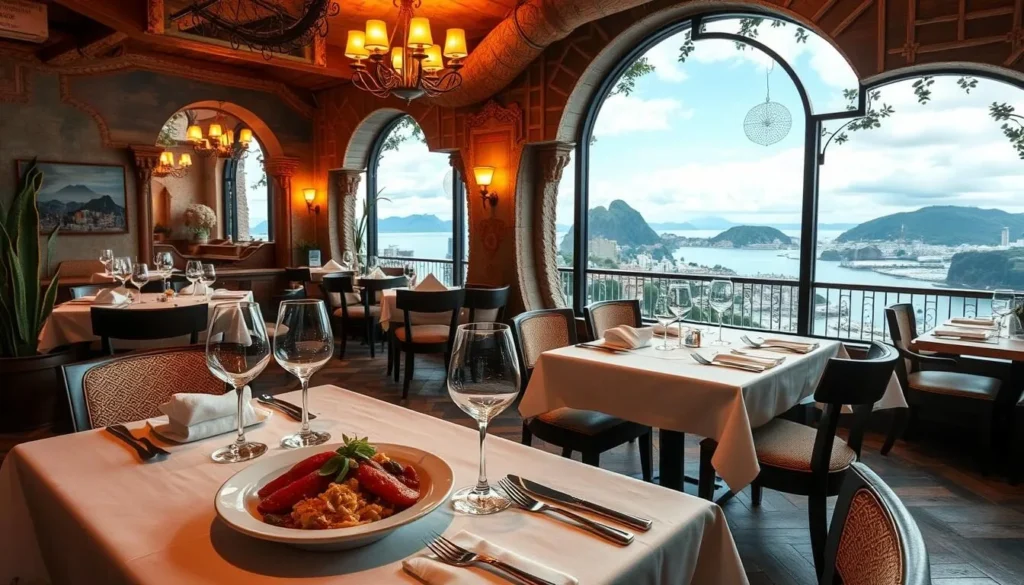 Image of a unique dining experience with a themed environment or spectacular view.
