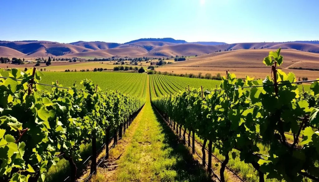Image of a vineyard in Walla Walla