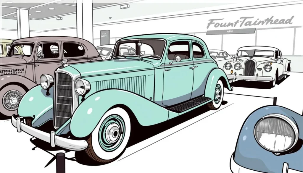 Image of a vintage car at the Fountainhead Antique Auto Museum