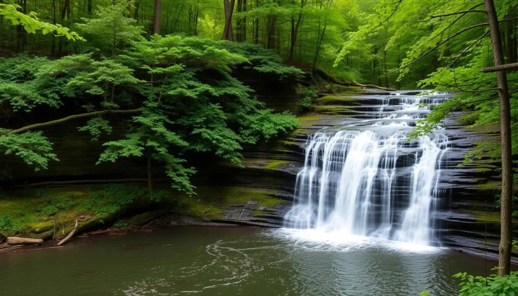 Image of a waterfall in Marinette County