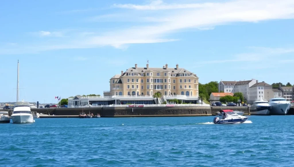 Image of a waterfront hotel in Plymouth, England