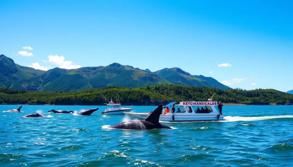 Image of a whale watching tour in Ketchikan
