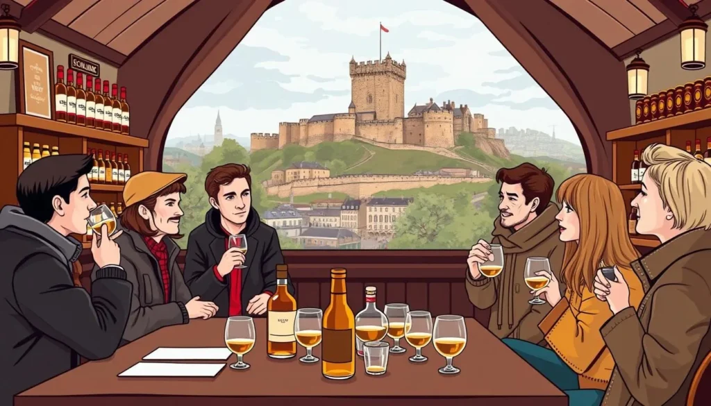 Image of a whisky tasting experience in Edinburgh