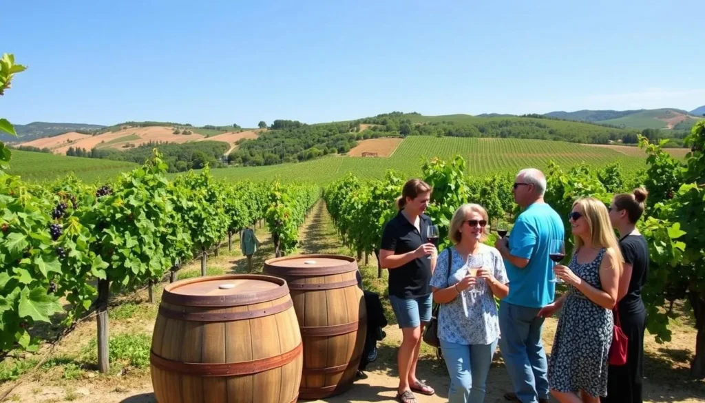 Image of a wine tasting tour in Mallorca's vineyards