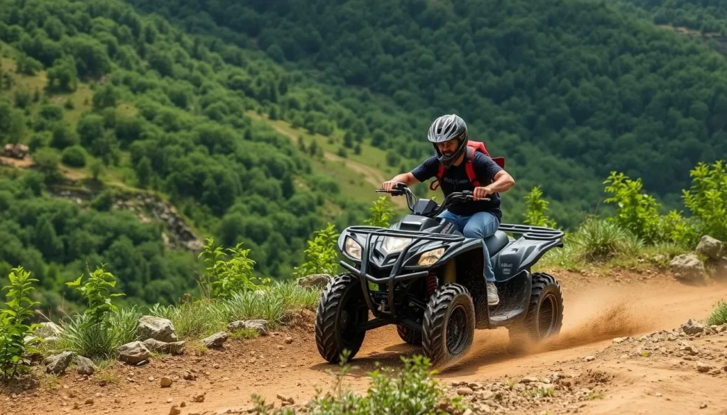 Image of an ATV rider on the Hatfield-McCoy Trails