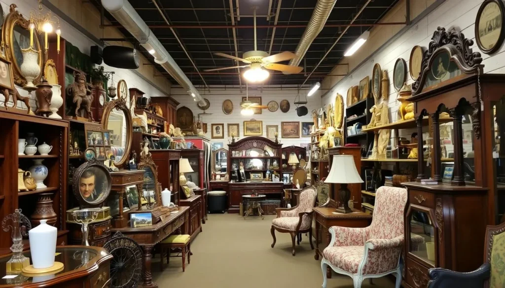 Image of an antique store inside Wildwood Antique Mall