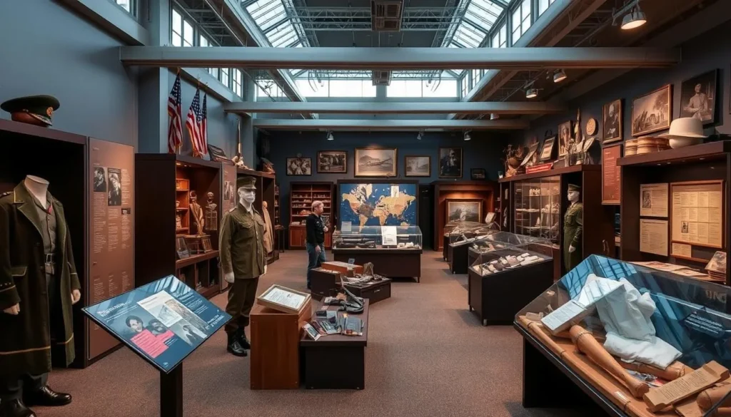 Image of an exhibit at the Museum of Military History