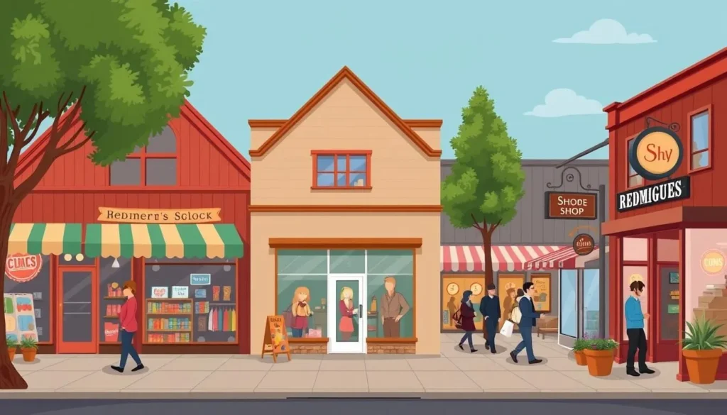 Image of boutique shops in Redmond WA