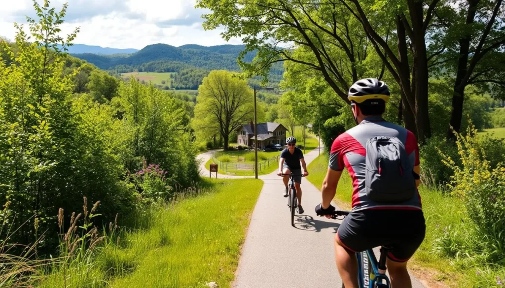 Image of cyclists on the Sligo Creek Trail