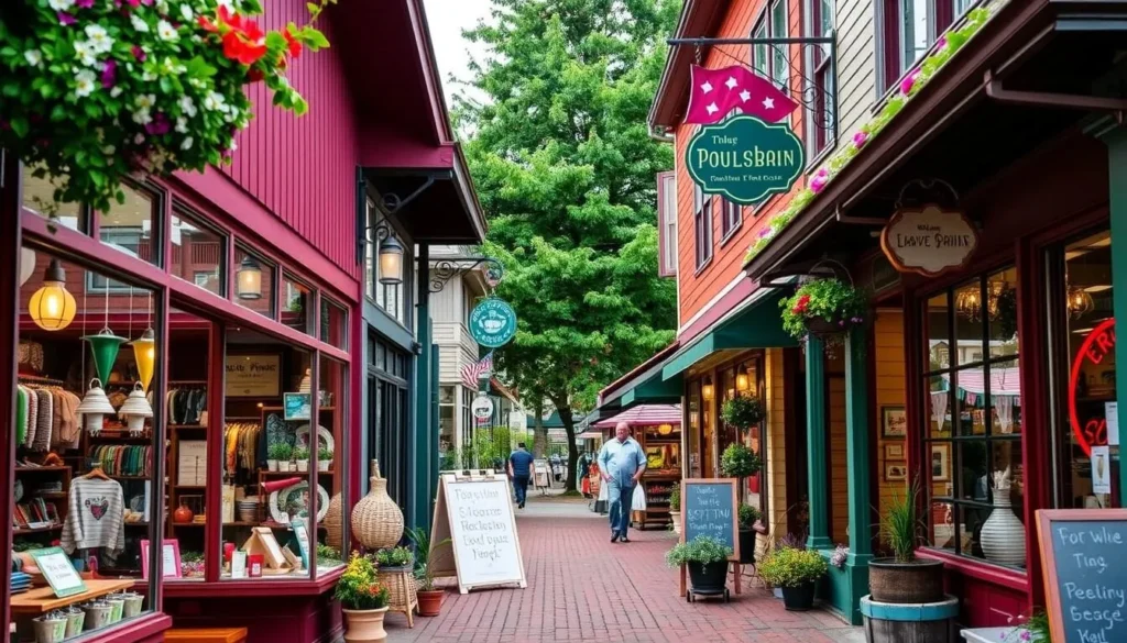 Image of downtown Poulsbo shops