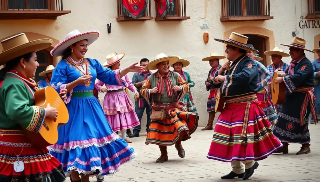 Image of gauchos performing traditional dances