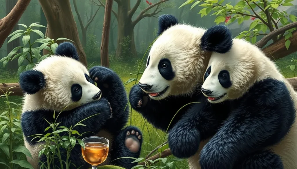 Image of giant pandas at Chengdu Research Base