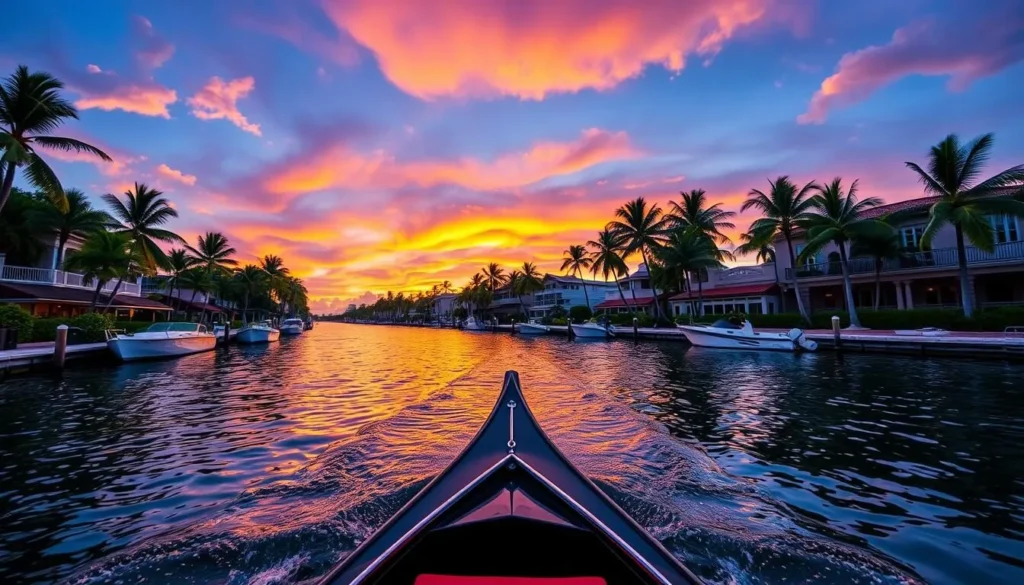 Image of gondola ride in Fort Lauderdale Image of gondola ride in Fort Lauderdale