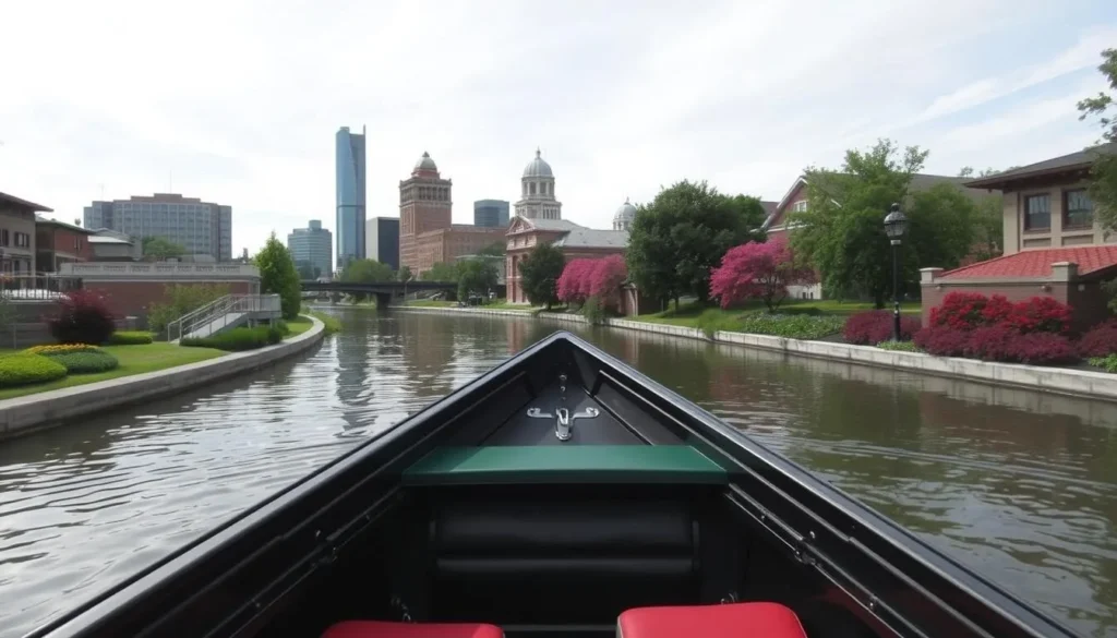Image of gondola ride on Indianapolis Canal