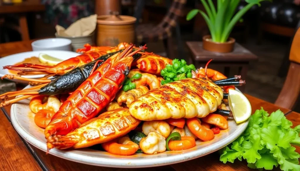Image of grilled seafood at Tatoy's Manokan