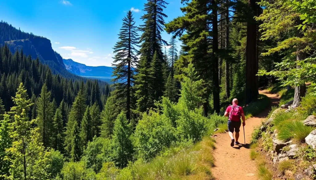 Image of hikers on a trail in Rock Creek Regional Park