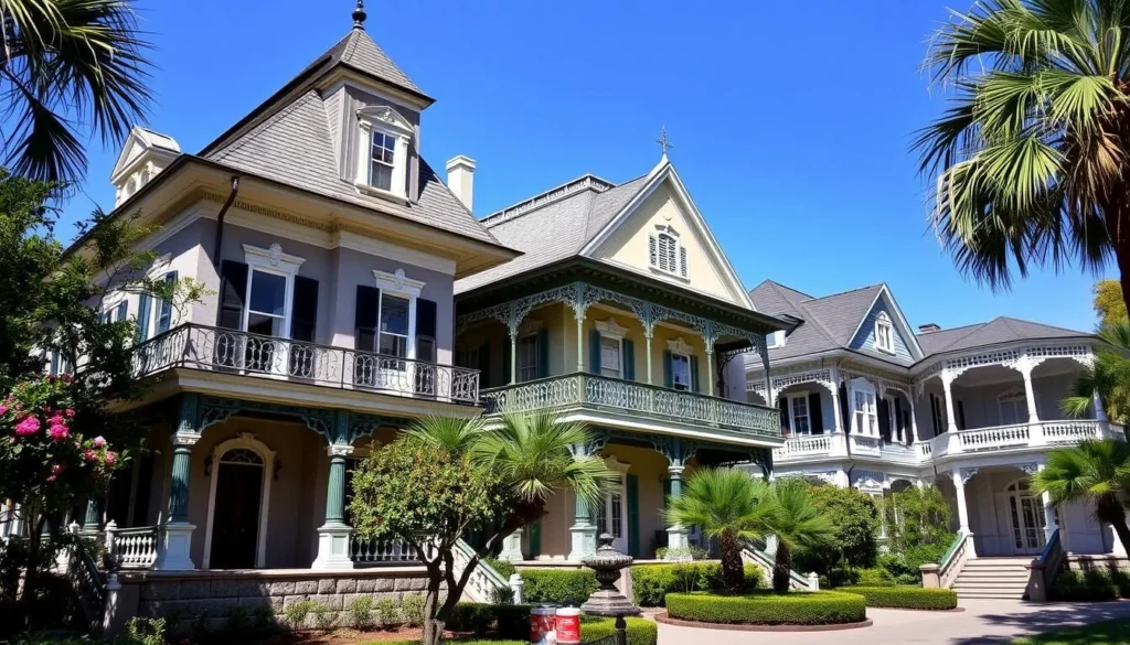 Image of historic mansions in the Garden District