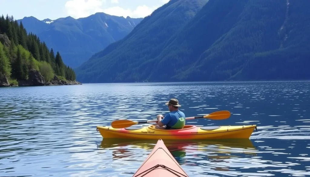 Image of kayaking in Sitka Sound